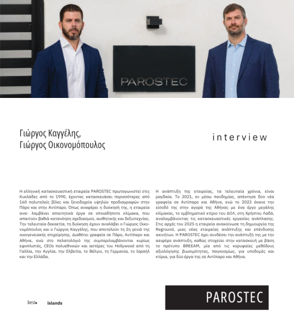 photo of CO-OWNERS INTERVIEW IN BEST OF ISLANDS MAGAZINE