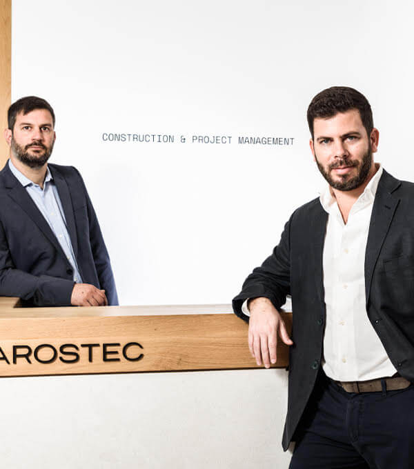 photo of PAROSTEC co-owners George Oikonomopoulos and George Kagelis interviewed on Build