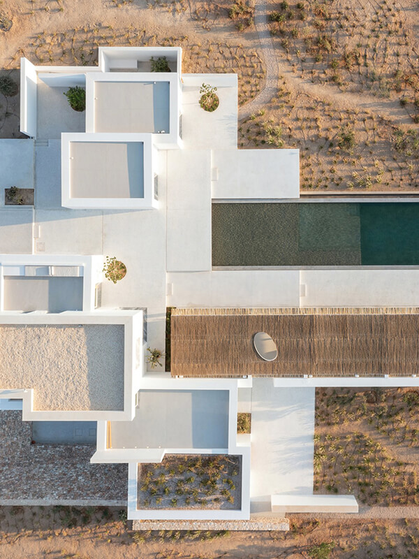 photo of Our project, Paros House, has been featured in dezeen Magazine, in the issue of December 2021